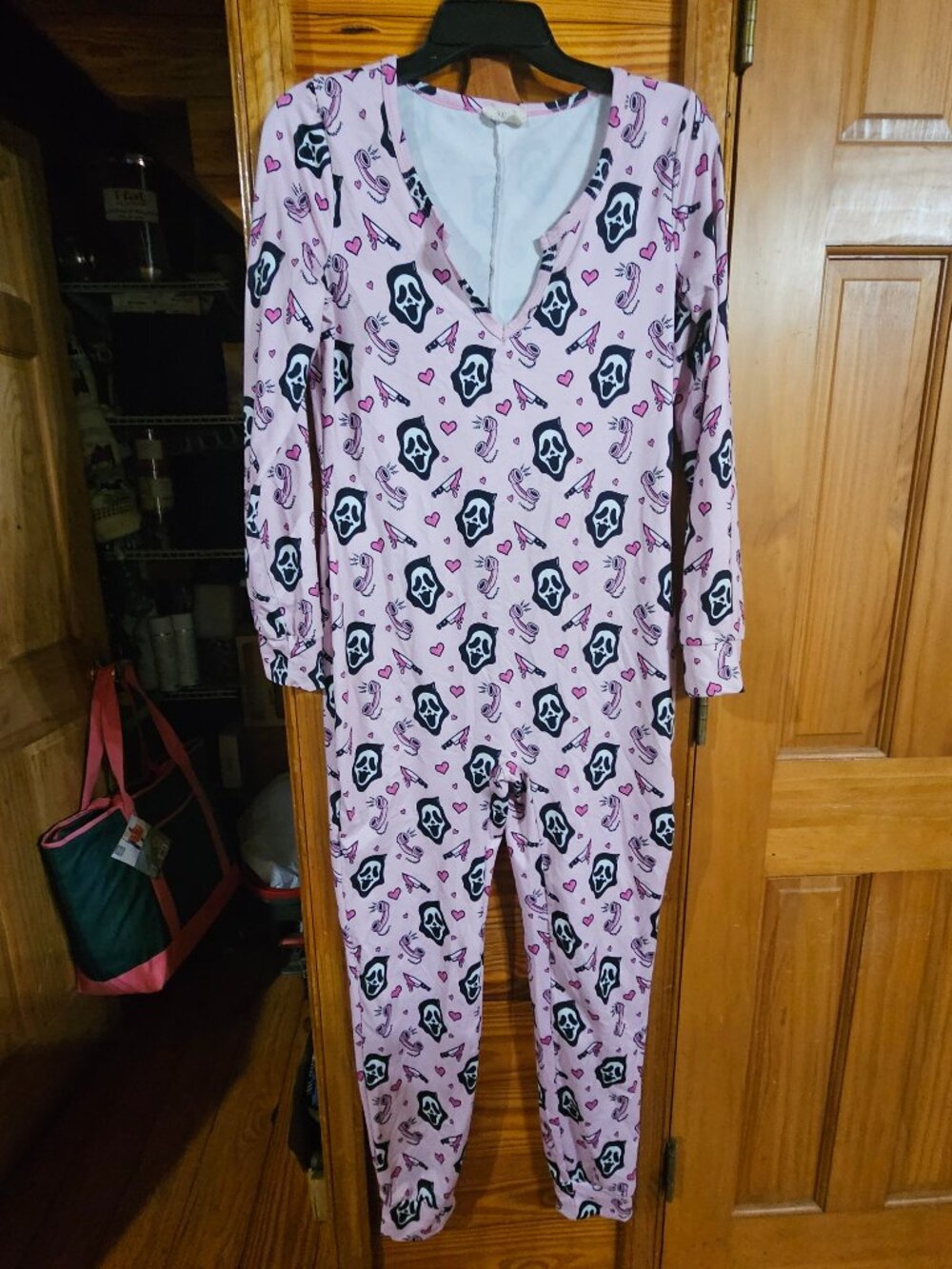 SCREAM pink onesie